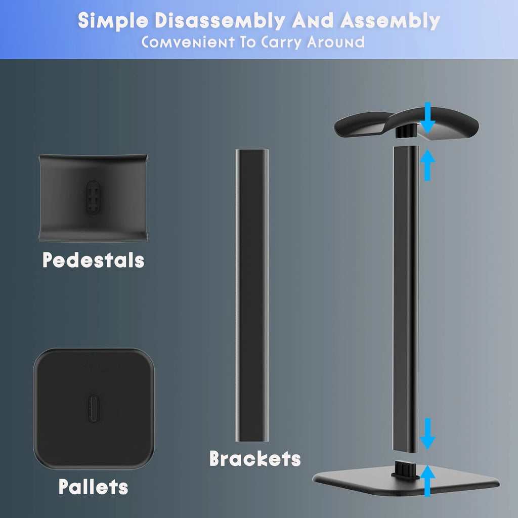 Support casque audio – Bureau propre et épuré