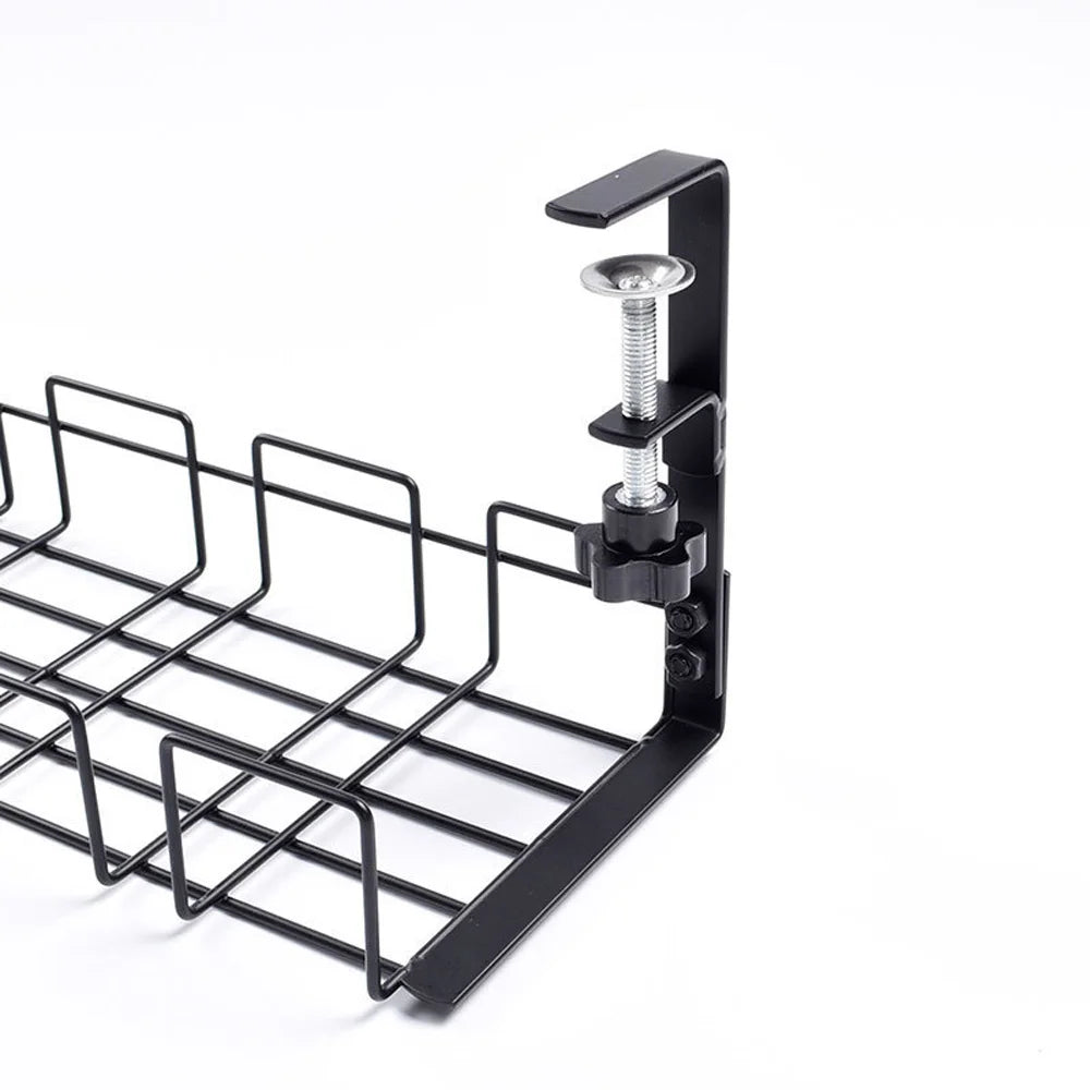 Goulotte de gestion de câbles sous bureau – Bureau net et organisé