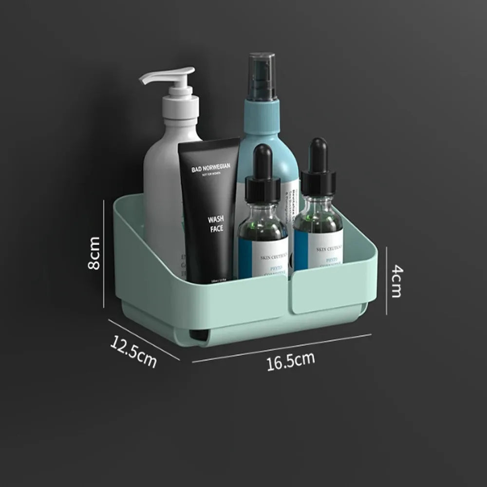 Étagère murale sans perçage – Rangement salle de bain gain de place